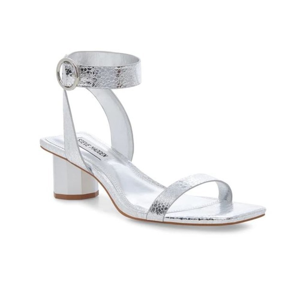 Steve Madden YANNI SILVER Heels